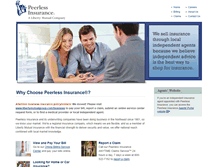 Tablet Screenshot of peerless-ins.com